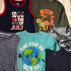Kids Graphic Tees - Assorted Colors (Set of 6)